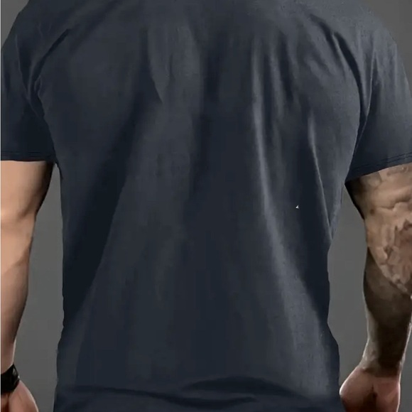 Unbranded men’s tee cyan color greenish blue XXL - Picture 3 of 5